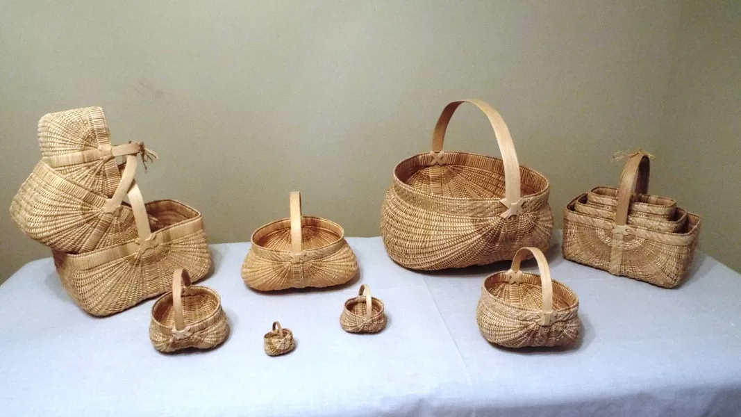 A group of Sue's baskets