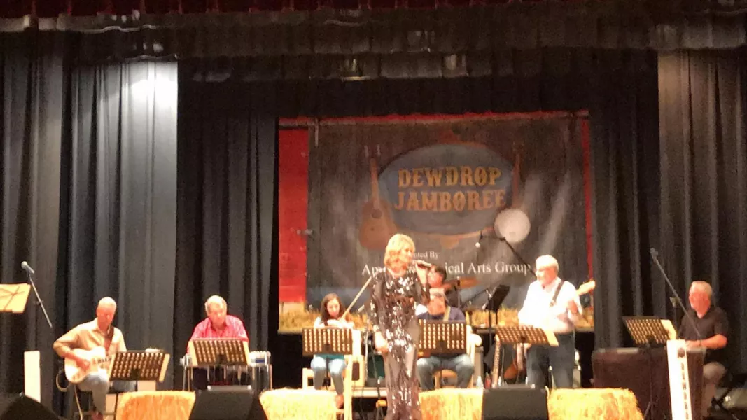 Goins performing at Dewdrop Jamboree