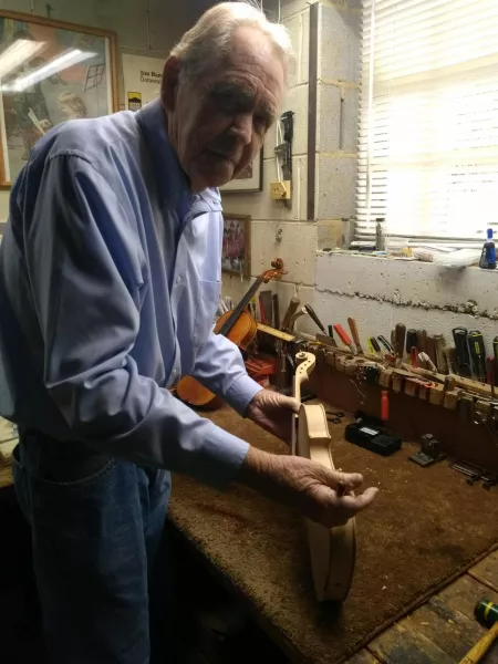 Jim Humble in his shop