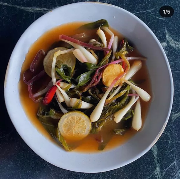 Fermented Ramps (from Ms. Shanti's personal Instagram @foodordeath_)