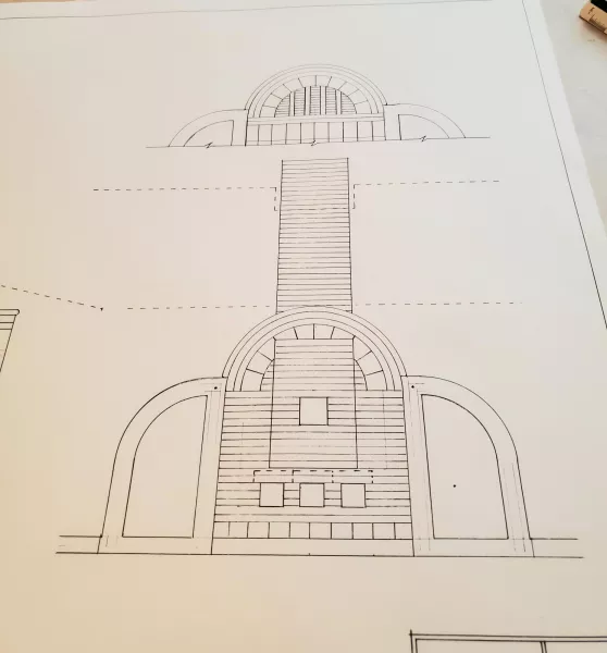 Drawing of kiln plans