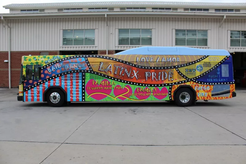 LatinX Pride Art Bus by Georges Le Chevallier